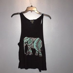 Black elephant tank